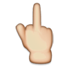 Middle finger emoji